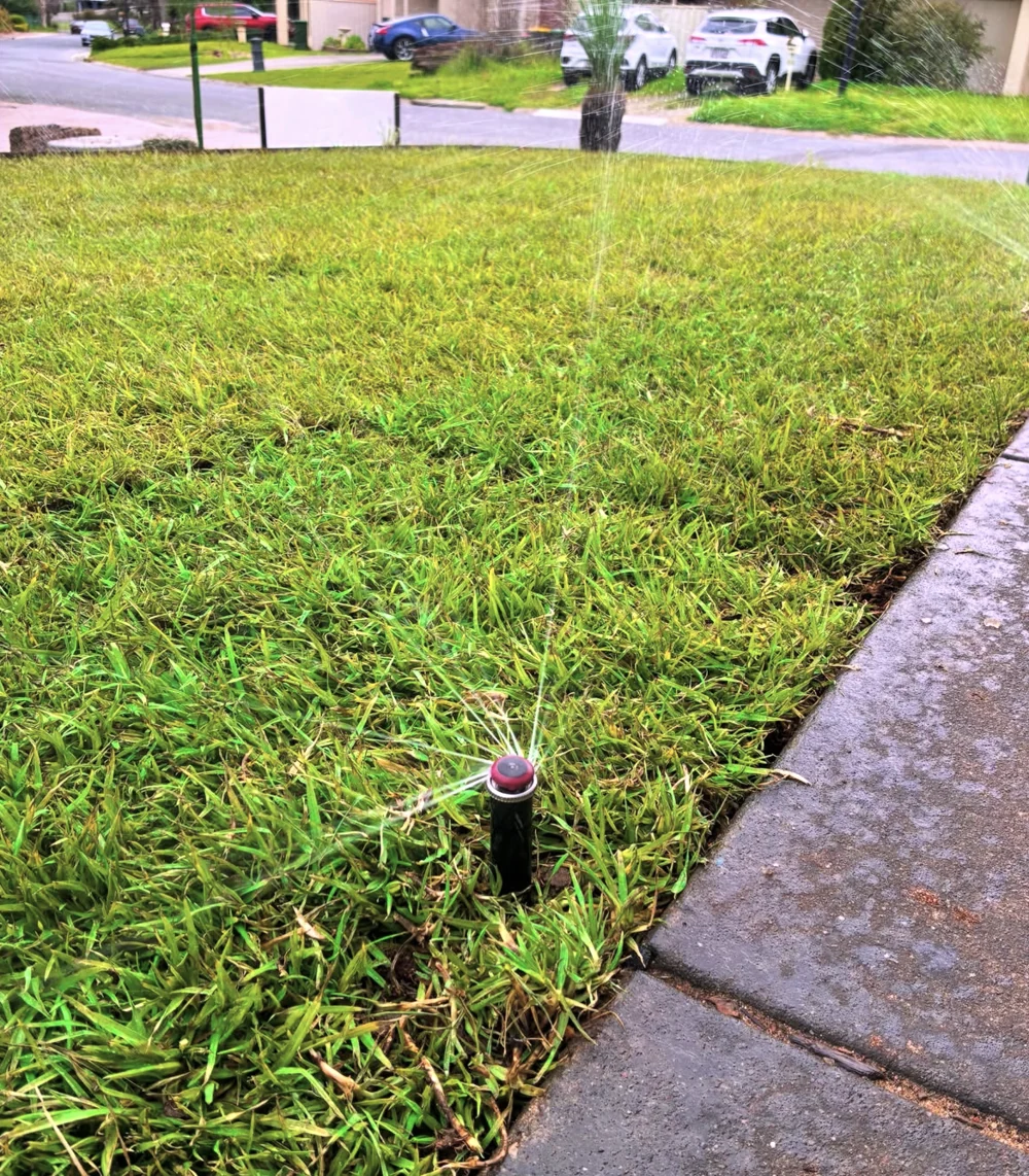 Completed lawn and garden edging